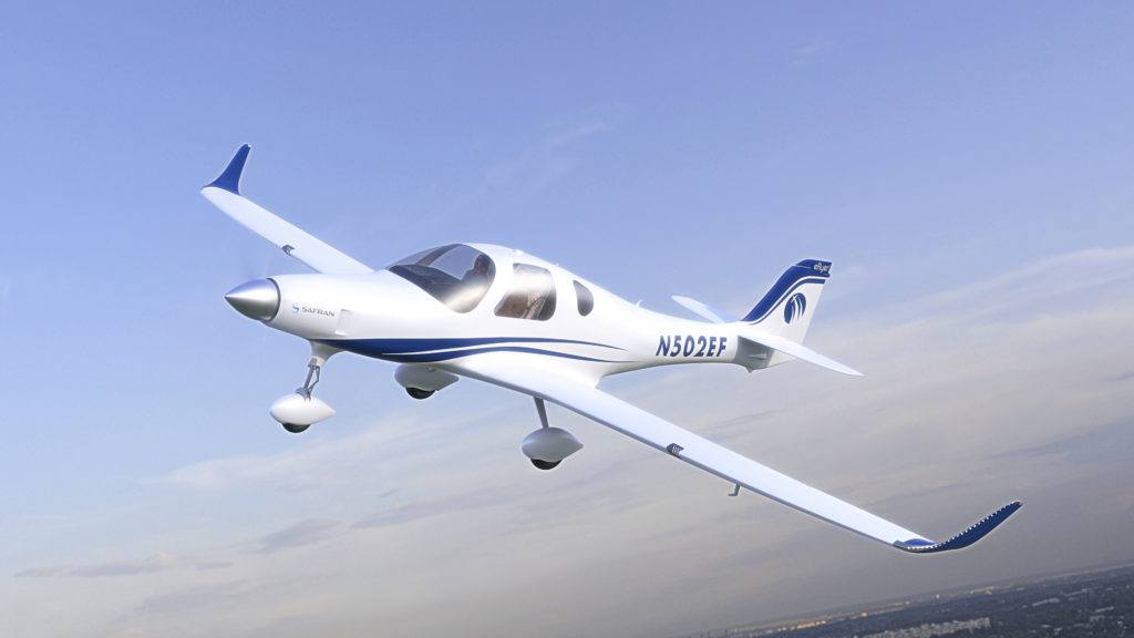 Bye Aerospace eFlyer2 rended in-flight 3